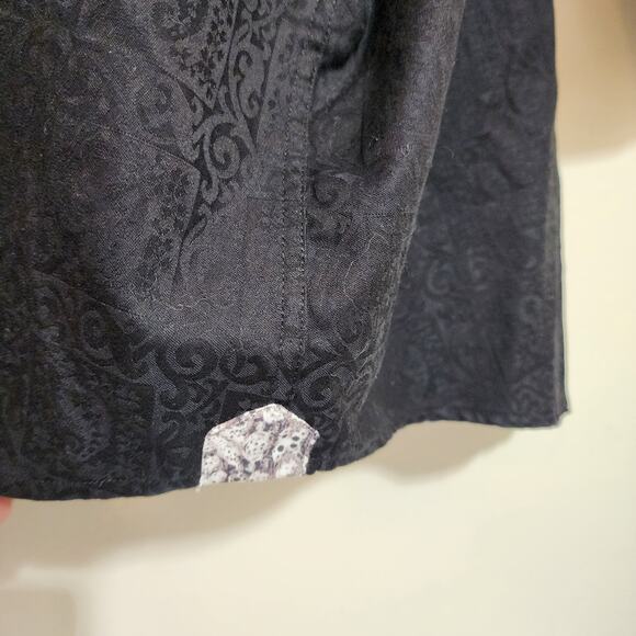 Robert Graham flip cuff paisley print button front long sleeve shirt men sz 4XL - Picture 4 of 13